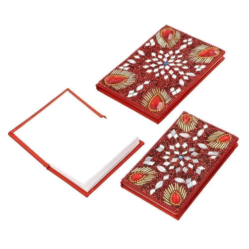 Bedazzled Diary Journals Red Set Of (3)